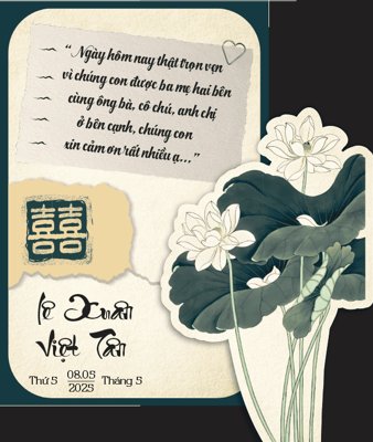 File tranh Bìa thiệp mời cảm ơn file corel (gốc) phong cách tối giản