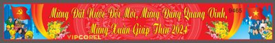 File gốc Băng rôn mừng đất nước đổi mới 2024 #7 vector (cho in ấn) từ Filetranh.com