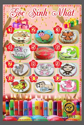 Tải file Bảng Góc Sinh Nhật #2 file CDR x7 (gốc) in ấn ngay lập tức