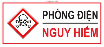 File tranh gốc Bảng báo phòng điện nguy hiểm file CDR (sắc nét từng chi tiết)