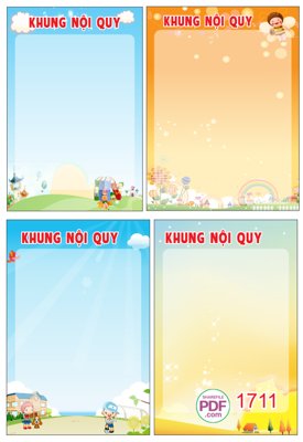 File tranh gốc Bảng khung nội quy trong trường học file PDF & CDR (bản đẹp) độc quyền