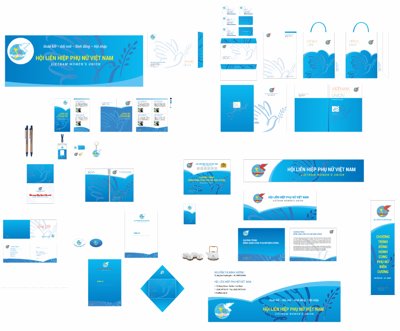 File gốc Bộ nhận diện thương hiệu Hội Liên Hiệp Phụ Nữ VN (PNG) chất lượng cao