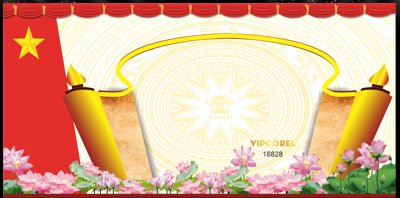 Mua file tranh gốc Backdrop Đại hội đại biểu Hội đồng CBCNV tại Filetranh.com