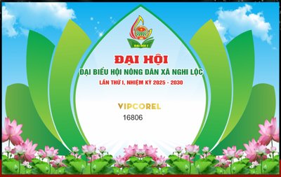 File ảnh Backdrop Đại hội đại biểu hội nông dân xã Nghi Lộc (gốc) in PP, decal