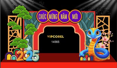 File gốc Backdrop Chúc mừng năm mới 2025 #211 file corel (thiết kế) cho in ấn