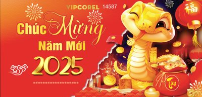 File tranh trang trí Backdrop Chúc mừng năm mới 2025 #233 file corel (tải file gốc)