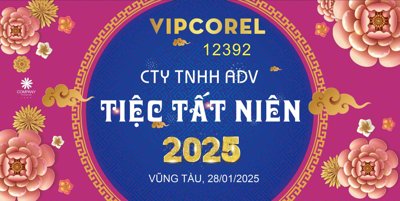 File tranh gốc Backdrop Chúc mừng năm mới 2025 vector corel #118 chủ đề hiện đại