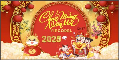 Tải file tranh Backdrop Chúc mừng năm mới 2025 vector corel #143 (gốc) tại Filetranh.com