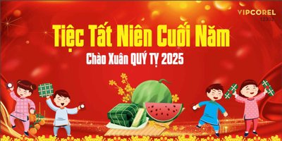 File gốc Backdrop Chúc mừng năm mới 2025 vector corel #29 (in tráng gương) nghệ thuật