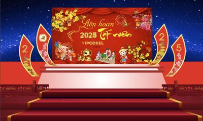 Tải xuống file tranh gốc Backdrop Chúc mừng năm mới 2025 vector corel #73 (PSD/TIFF)