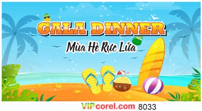 Download file Backdrop Gala Dinner mùa hè rực lửa #4 (chuẩn in) Backdrop Gala Dinner mùa hè rực lửa #4
