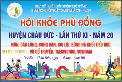 Tải về hình ảnh gốc Backdrop Hội khỏe phù đổng 2024 file corel sắc nét