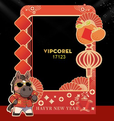 File ảnh Backdrop Happy New Year 2026 file corel #103 (gốc) in poster