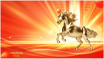 File gốc Backdrop Happy New Year 2026 file corel #114 (in lụa) tranh thuận buồm