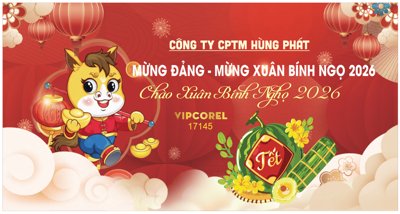 Download file gốc Backdrop Happy New Year 2026 file corel #125 (in mica) trong suốt