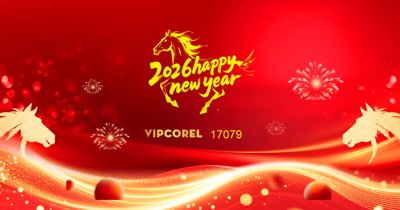Download file gốc Backdrop Happy New Year 2026 file corel #60 (in mica) trong suốt