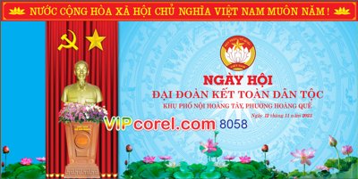 File ảnh gốc Backdrop Ngày hội đại đoàn kết toàn dân tộc #3 không vỡ nét