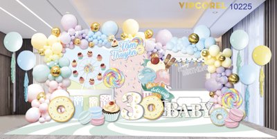 Tải file gốc Backdrop Party sinh nhật Tâm Thuyên #45 file .AI dùng cho in ấn