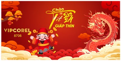 File tranh gốc Backdrop chào xuân 2024 Giáp Thìn #37 file corel (bản quyền) Filetranh.com
