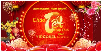 File tranh Backdrop chúc mừng năm mới 2024 Giáp Thìn #22 (gốc) in trên kính