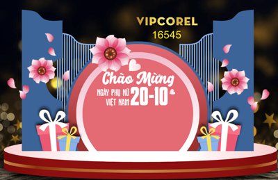 Tải file gốc Backdrop check in ngày phụ nữ Việt Nam 20/10 #21 (in khổ lớn) quảng cáo