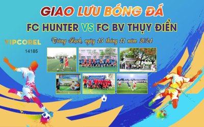 File gốc Backdrop giao lưu bóng đá đội FC Hunter 2024 (ảnh chi tiết) để in ấn