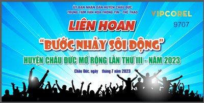 File gốc Backdrop liên hoan bước nhảy sôi động 2024 #4 (in tráng gương) nghệ thuật