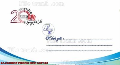 File gốc File mẫu Backdrop phông nền kỷ niệm họp lớp ra trường 125 (in 3D) cho trang trí