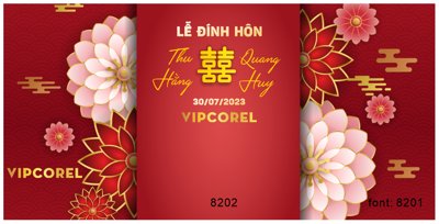 File PSD Backdrop sân khấu đám cưới 2023 #8 file corel (gốc) nhiều lớp (multi-layer)