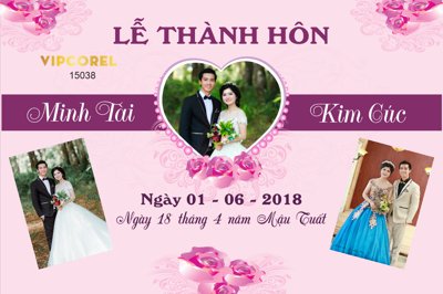 File tranh gốc Backdrop sân khấu đám cưới 2025 vector #102 (bản quyền) Filetranh.com