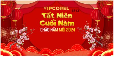 File tranh Backdrop tất niên cuối năm chào năm mới 2024 #44 (gốc) in backlit film