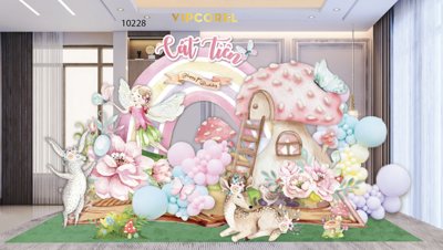 Chi tiết file gốc Backdrop tiệc sinh nhật Cát Tiên #48 file .AI (cho in tráng gương)