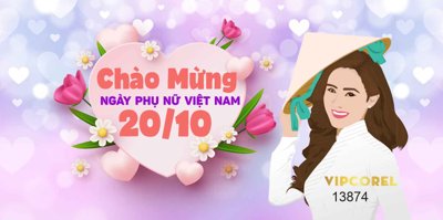 File PSD Background Chào mừng ngày phụ nữ Việt Nam 20-10 #2 (gốc) cho designer