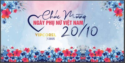 File ảnh Background Chào mừng ngày phụ nữ Việt Nam 20-10 #21 (gốc) in poster
