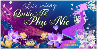 File tranh gốc Background Chúc mừng quốc tế phụ nữ, chân hoa sen (bản quyền) độc đáo