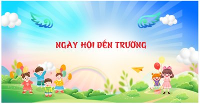 File ảnh Background Ngày hội đến trường của bé #2 (gốc) in decal dán tường