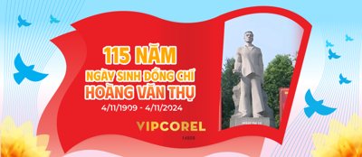 Download file Banner kỷ niệm ngày sinh đồng chí Hoàng Văn Thụ (chất lượng in ấn)