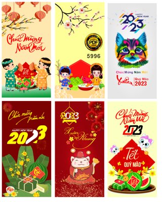 Download file gốc Bao lì xì chúc mừng năm mới 2023 #2 file corel (độ nét cao)