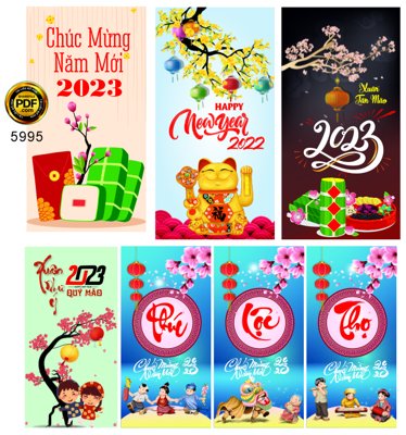 File PSD Bao lì xì chúc mừng năm mới 2023 file corel (nguyên bản) cho thiết kế