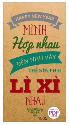 File gốc in tráng gương Bao lì xì mình hợp nhau đến như vậy thì phải lì xì nhau file PDF & CDR chi tiết