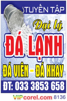 File tranh Biển đại lý đá lạnh Tuyến Tập file corel (ảnh gốc) chi tiết rõ ràng