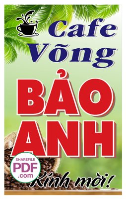 Tải file Biển Cà phê Võng Bảo Anh file PDF & CDR (gốc) làm file tranh quảng cáo
