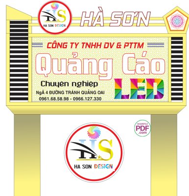 File in ấn cao cấp Biển Công ty Quảng Cáo Hà Sơn file CDR (file gốc)
