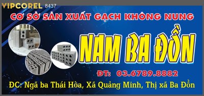 File ảnh Biển CS sản xuất gạch không nung Nam Ba Đồn (gốc) in biển hiệu