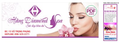 Chi tiết file ảnh Biển Hằng Diamond Spa - Sắc đẹp tiềm ẩn file PDF & CDR sắc nét