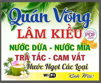 File tranh Biển Lâm Kiều - nước giải khát file PDF & CDR (gốc) in backlit film