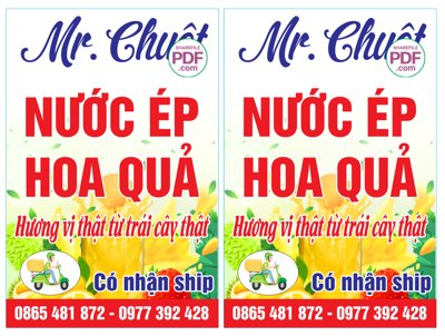 Tải file gốc Biển Mr Chuột - Nước ép hoa quả file PDF & CDR (in tráng gương) siêu đẹpFile tranh gốc Biển Mr Chuột - Nước ép hoa quả file PDF & CDR chất lượng cao