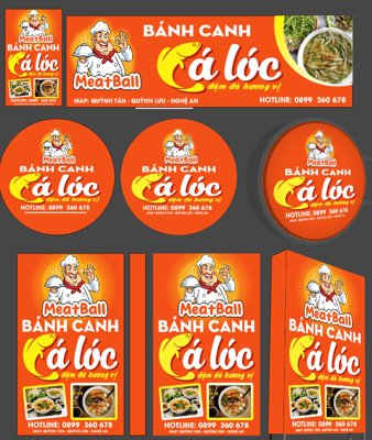 File tranh Biển QC Bánh canh cá lóc đậm đà hương vị (bản gốc) treo phòng ăn