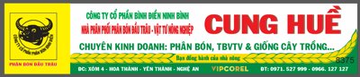 File ảnh Biển QC Cung Huề - phân bón và giống cây trồng (gốc) in PP, decal