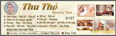 File tranh Biển QC Thu Thỏ Beauty Spa file vector corel (gốc) in trên kính